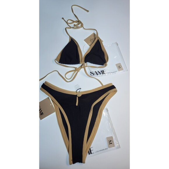 Black and Tan Bikini - Picture 1 of 8